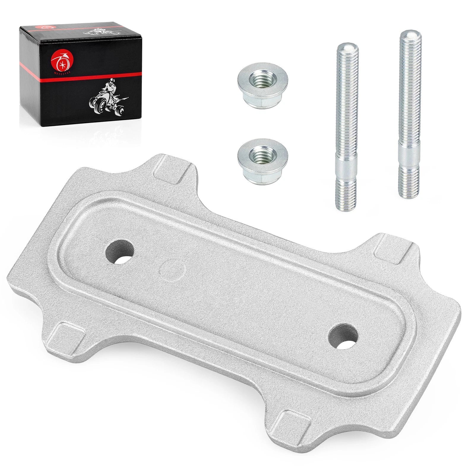 Plate Chain Adjuster And Bolt Nut 2x4 for Suzuki QuadRacer LT250R (1985–1992)