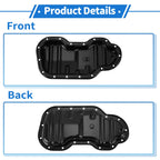 1 Pc Engine Oil Pan No.1210231020 for Toyota Tundra (2005–2006) Steel Black