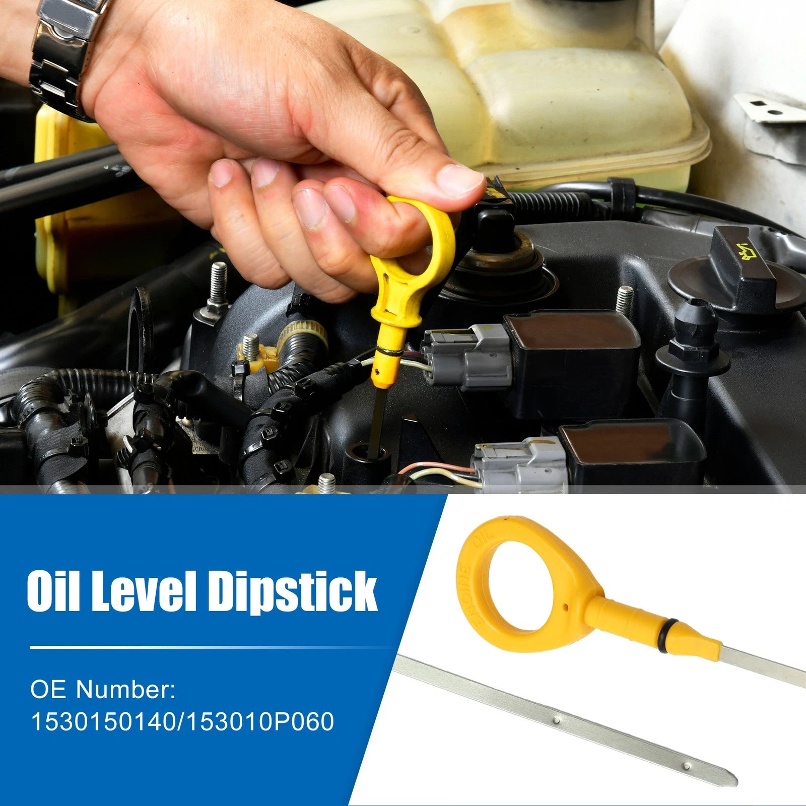 Engine Oil Fluid Level Dipstick for Toyota Tundra (2000–2023) No.1530150140/153010P060