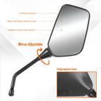 Universal Convex ATV Handlebar Mount Side View Mirrors (Set of 2)