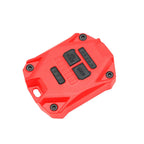 Red ABS Car Key Fob Shell Case for Jeep Wrangler (2007-2017)
