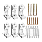 6PCS Floor Repair Kit for Squeaky Wood Floor (Aluminum Blocks)