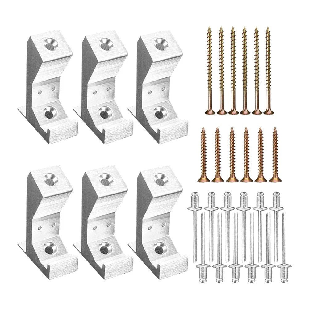 6PCS Floor Repair Kit for Squeaky Wood Floor (Aluminum Blocks)