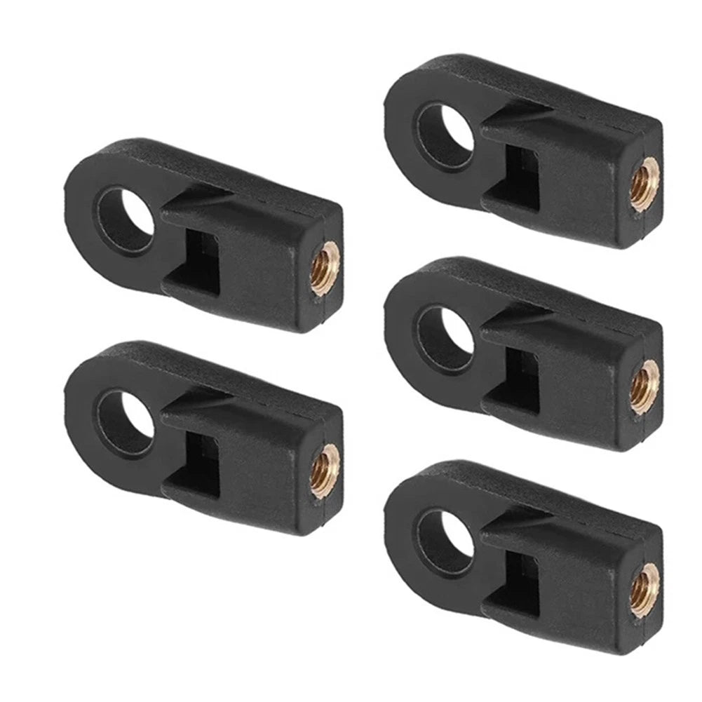 5 Pieces Remote Cable Ends for Marine Outboard Motors (Black)