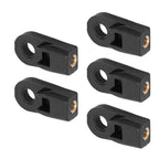 5 Pieces Remote Cable Ends for Marine Outboard Motors (Black)