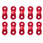 10pcs Aluminum Alloy Tent Guyline Buckles Anti-Slip Tightening Plates