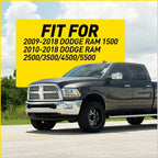 Set of 4 Chrome Pillar Post Trim Covers for Dodge Ram 1500 2500 (2009–2018)