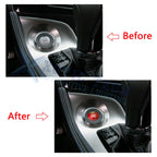 Red Engine Start Stop Button Combo Ring Cover Kit for Infiniti Q50 QX60 (2014-2024)