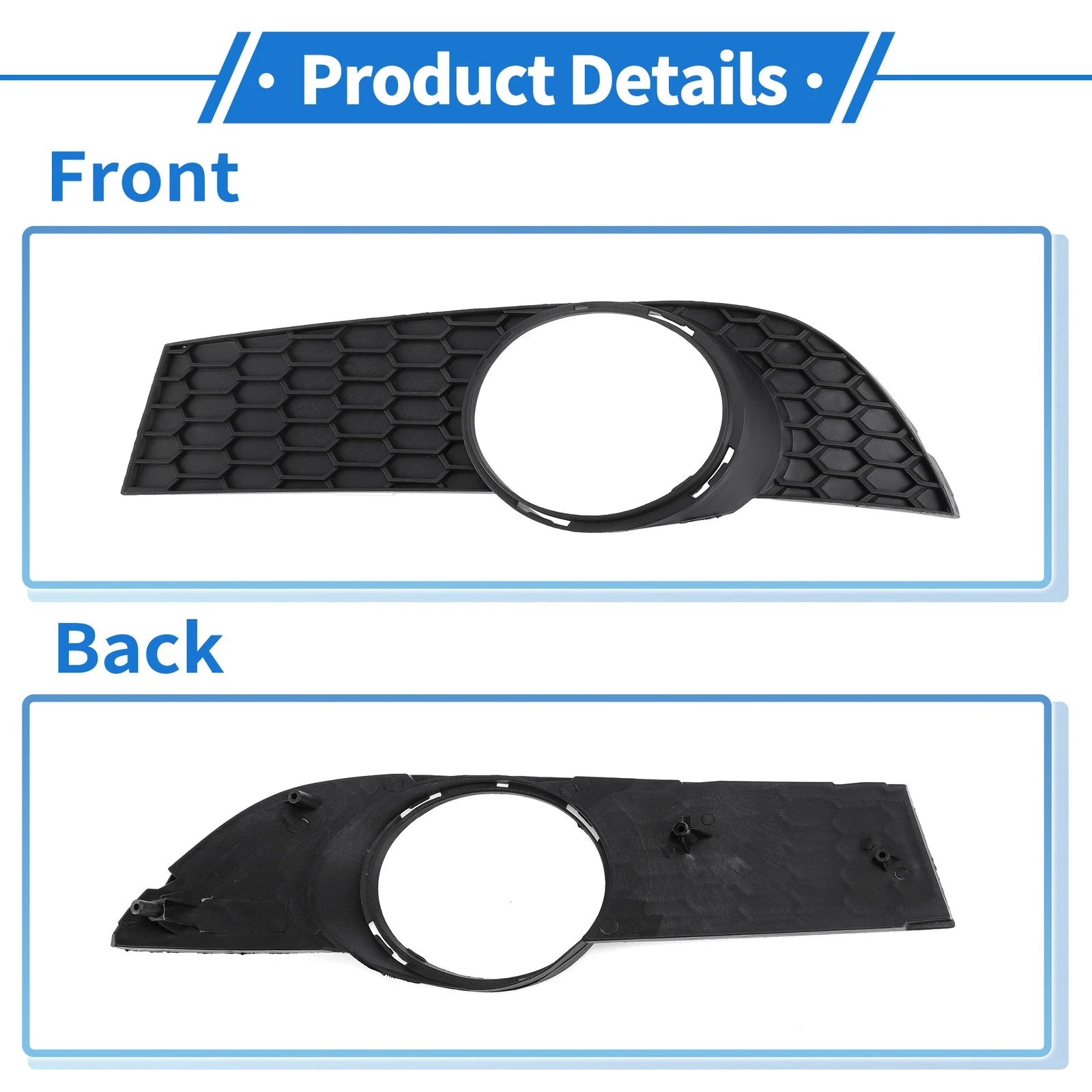1 Pc Fog Light Grill for Chevrolet Aveo (2009–2011) No. 96808145