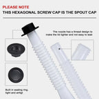 Set of 3 Replacement Gas Tank Nozzles for Gas Cans with Antislip Pipe
