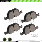 4x Metallic Brake Pads for BMW 530i 525i 530xi (2004–2007)