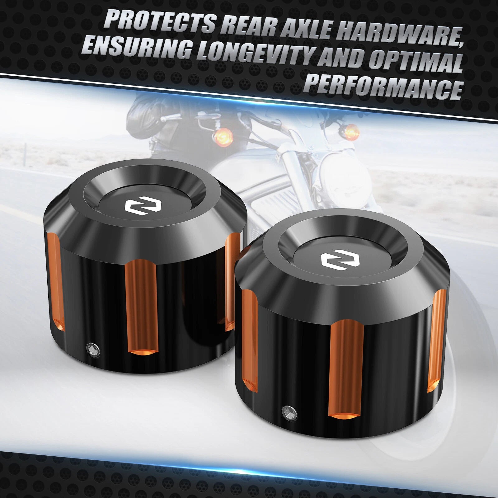 Rear Axle Nut Covers for Harley Electra Glide Ultra Classic FLHTCU (2017–2019)