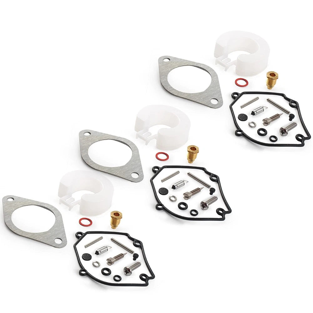 Set of 3 Carburetor Repair Kits for Yamaha Outboard 2T (75-90HP) 6H1-W0093-01-00