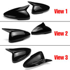 Pair Glossy Black Rearview Mirror Cover Cap Trim for Honda Accord (2018–2022)