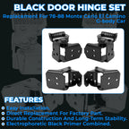Set of 4 Door Hinges for G-body Malibu Regal El Camino Monte Carlo (1978–1988)