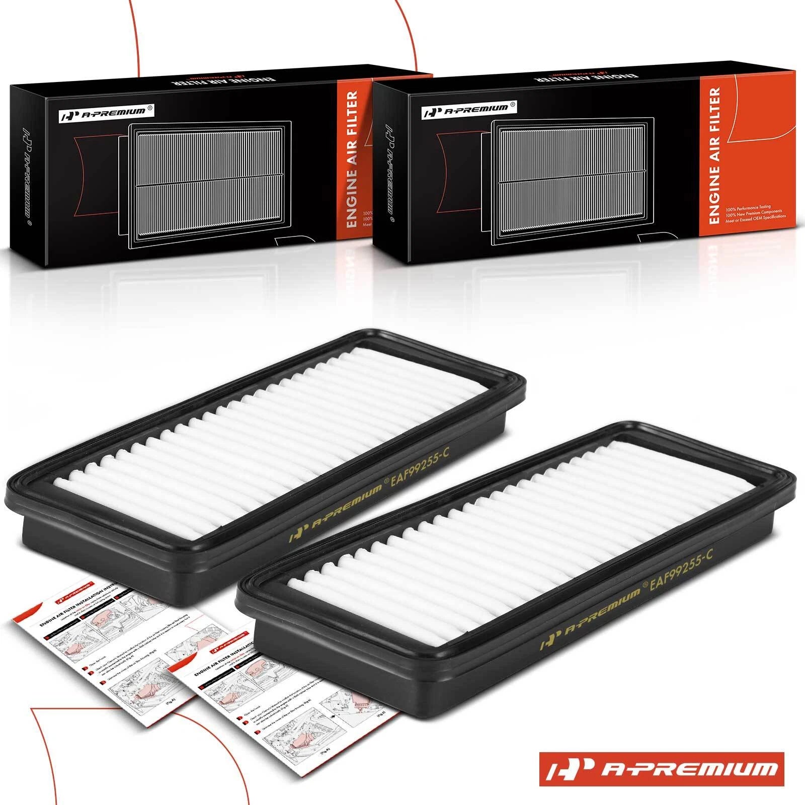 2X Engine Air Filter for Hyundai Genesis (2012–2014) Equus (2012–2016) Kia K900