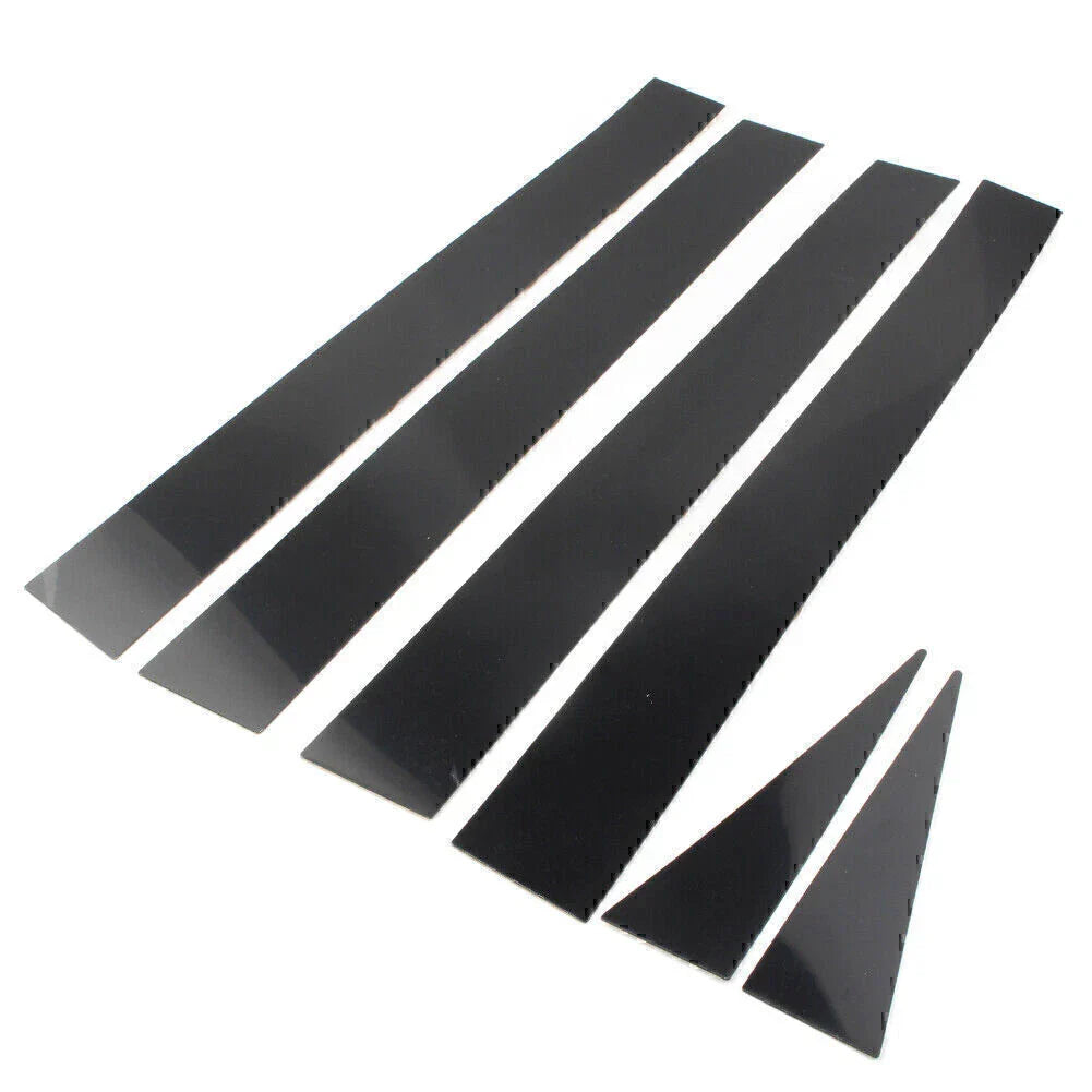 6 x Car Pillar Post Door Trim Black Covers for Toyota Sienna (2004-2010)