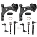 8x Front Lower Control Arm Sway Bar Tie Rods for Ford Edge Lincoln MKX (2007–2014)