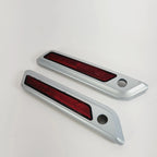Saddlebag Latch Hinge Cover for Harley-Davidson Touring (2014–2023) - Barracuda Silver Denim