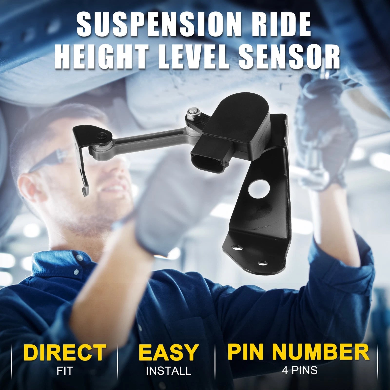 Air Suspension Ride Height Level Sensor for Audi A8 (2003–2010) No. 4E0616572E