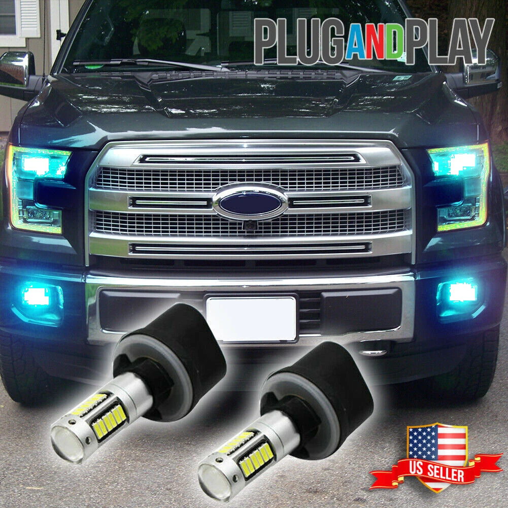2X Ice Blue LED Fog Lamp Bulbs for Corvette C5 (1997–2004)