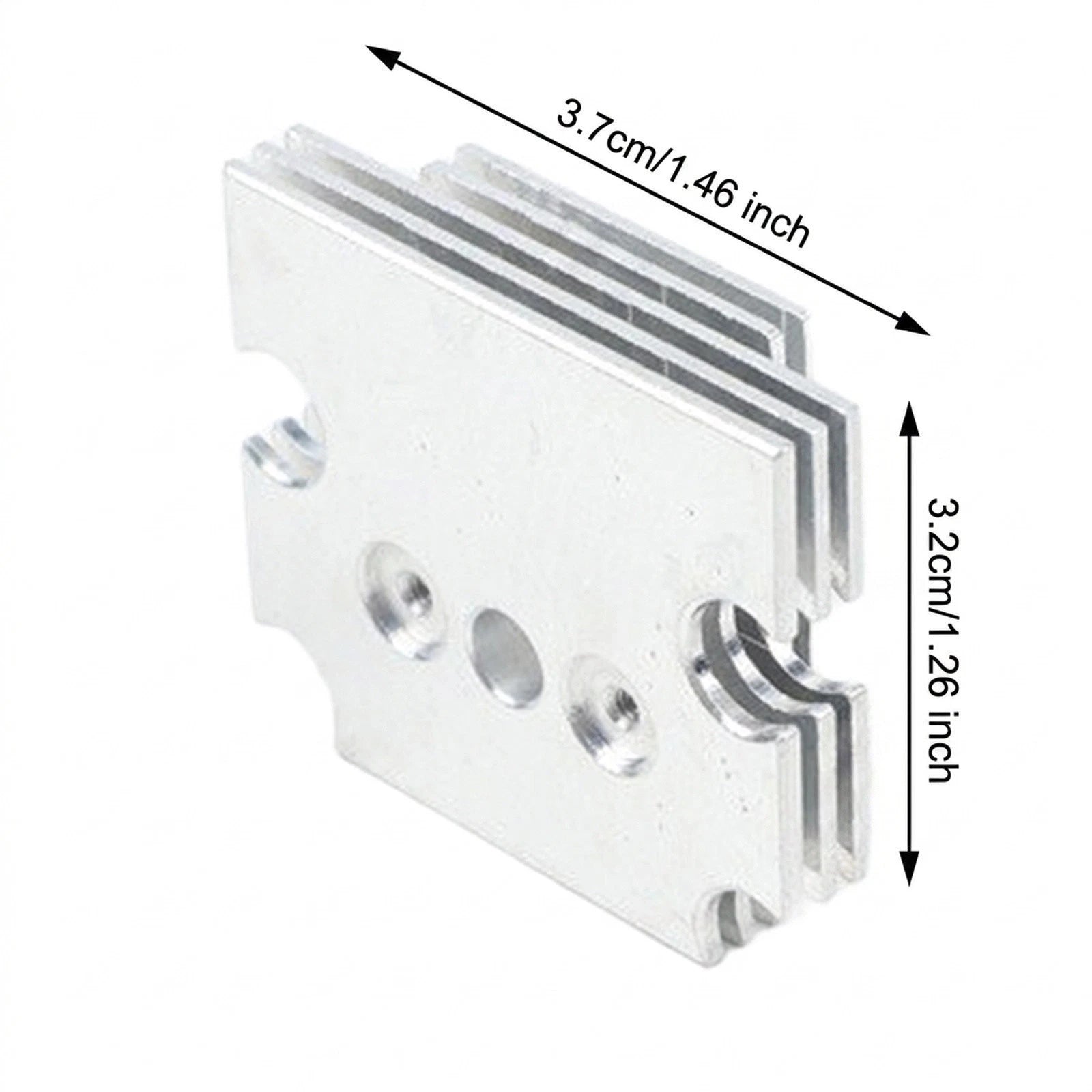 Aluminum Heat Dissipator for K2 SE 3D Printer Extruder (3.7 cm x 3.2 cm)