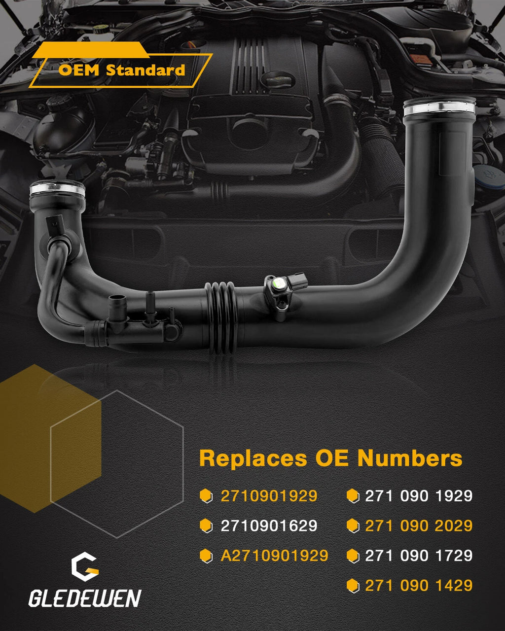 Air Turbo Intake Hose Kit for Benz C-Class E-Class SLK (2009-2015)