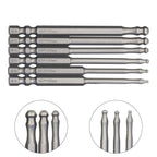 Hex Screwdriver Bit Set for Construction (3.93'' Ball End)