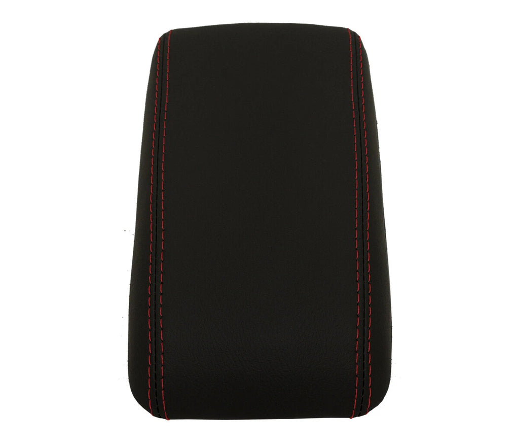 Center Console Lid Armrest Cover for Scion TC (2005–2010) Red Stitch