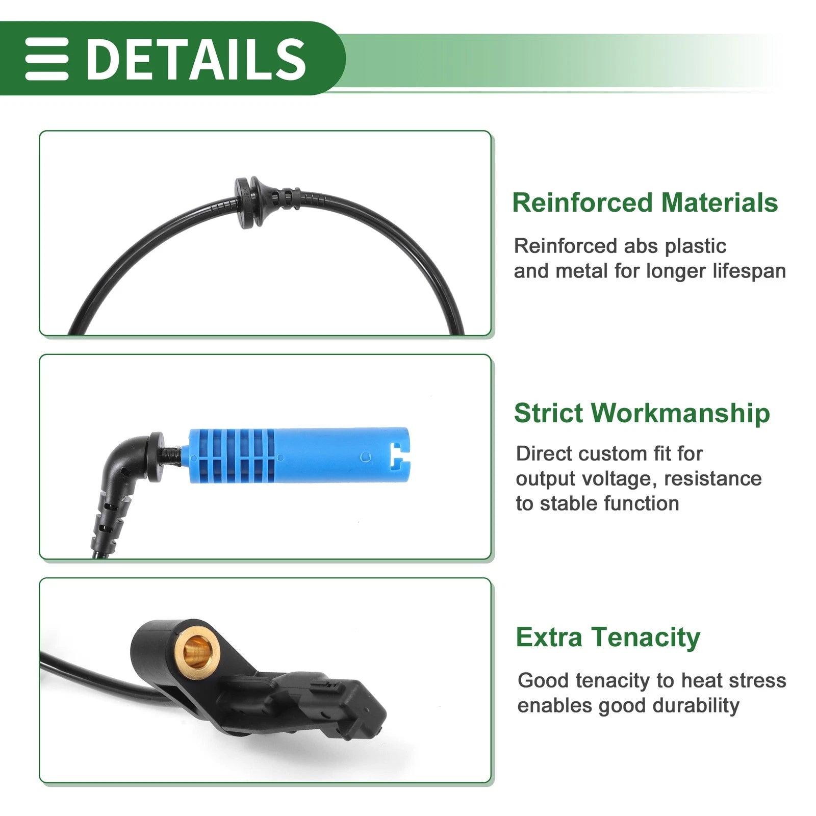 ABS Wheel Speed Sensor for BMW 325i (2002–2005) No. 34526752681/34526792897