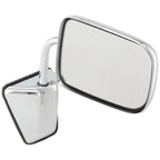 Manual Mirror for Dodge Ramcharger (1988–1993) Front Right Chrome Folding