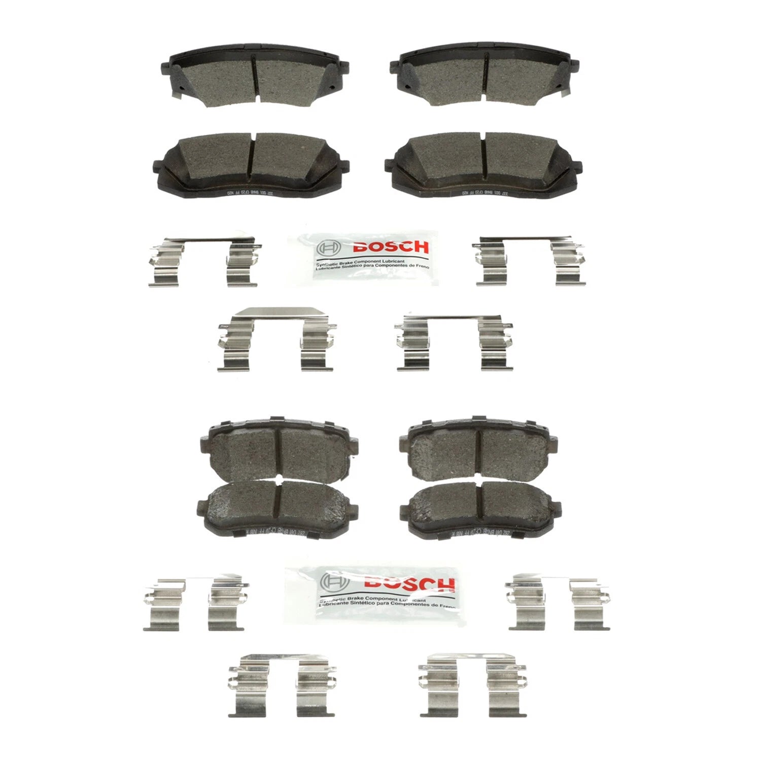 Set of 4 Bosch Blue Ceramic Disc Brake Pads for Kia Optima Sonata