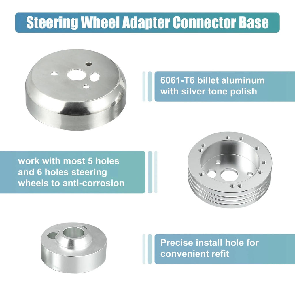 5 & 6 Hole Steering Wheel Short Hub Adapter for Chevy GM (Year Range)