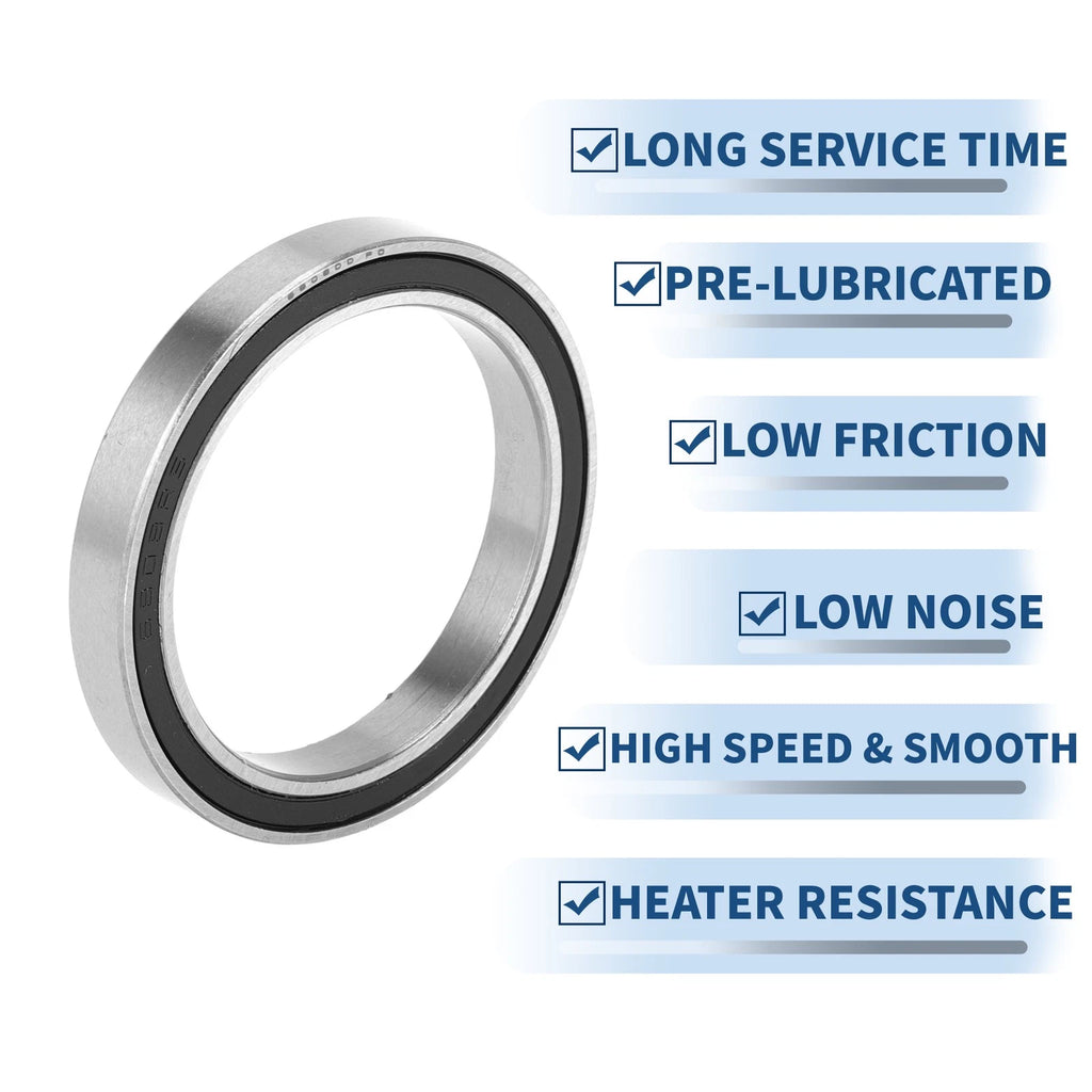 Deep Groove Ball Bearing 6808DD for Scooter Skateboard (40x52x7mm)