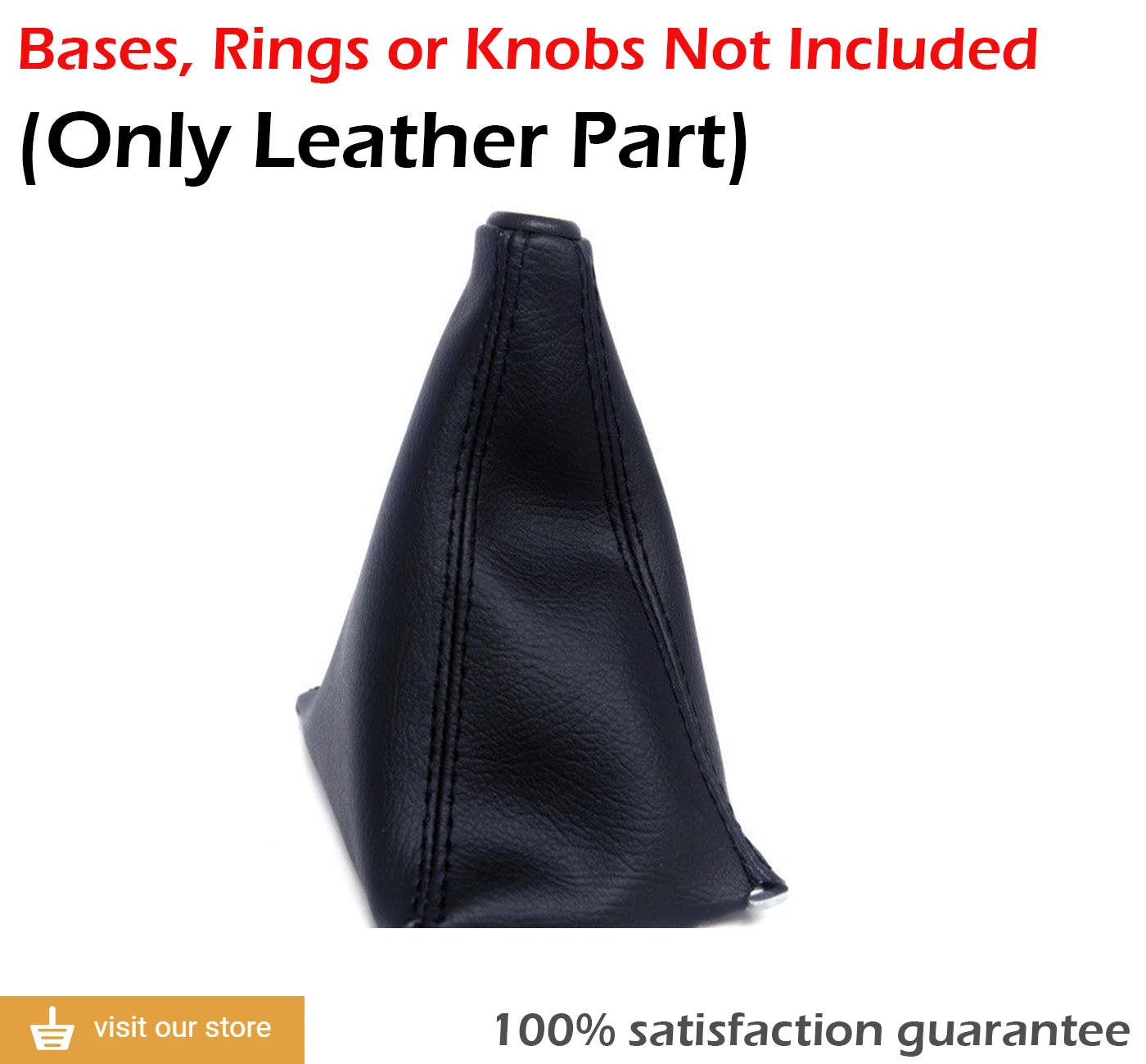 Manual Shift Boot Cover for Acura Integra (1990–1993) Black PVC Leather