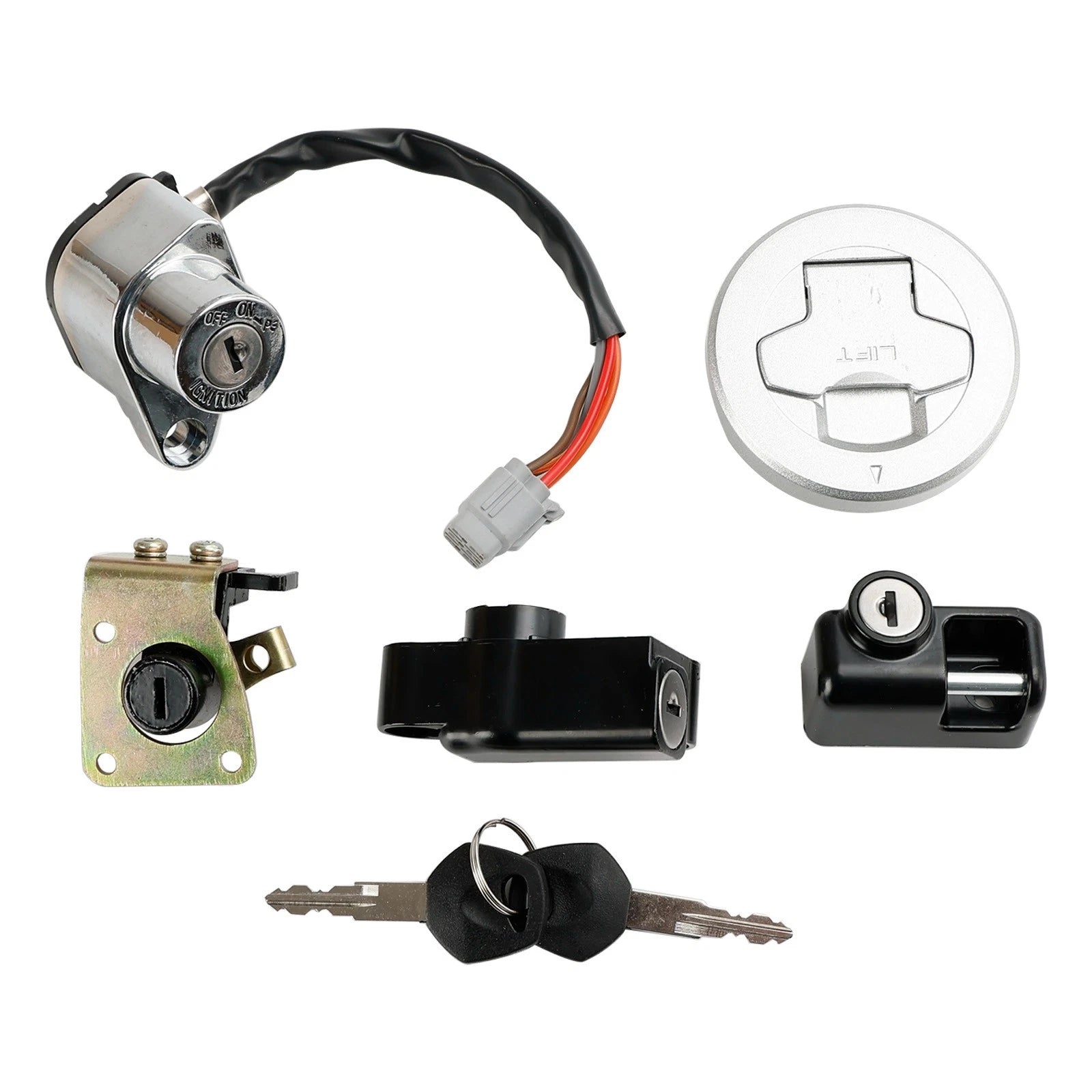 Ignition Lock Key Set w/Gas Cap, Seat Lock for Suzuki Boulevard M90 VZ1500 (2003–2019)