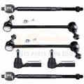 Set of 6 Steering Inner Outer Tie Rods Sway Bar Links for Dodge Journey (2009–2012)