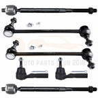 Set of 6 Steering Inner Outer Tie Rods Sway Bar Links for Dodge Journey (2009–2012)