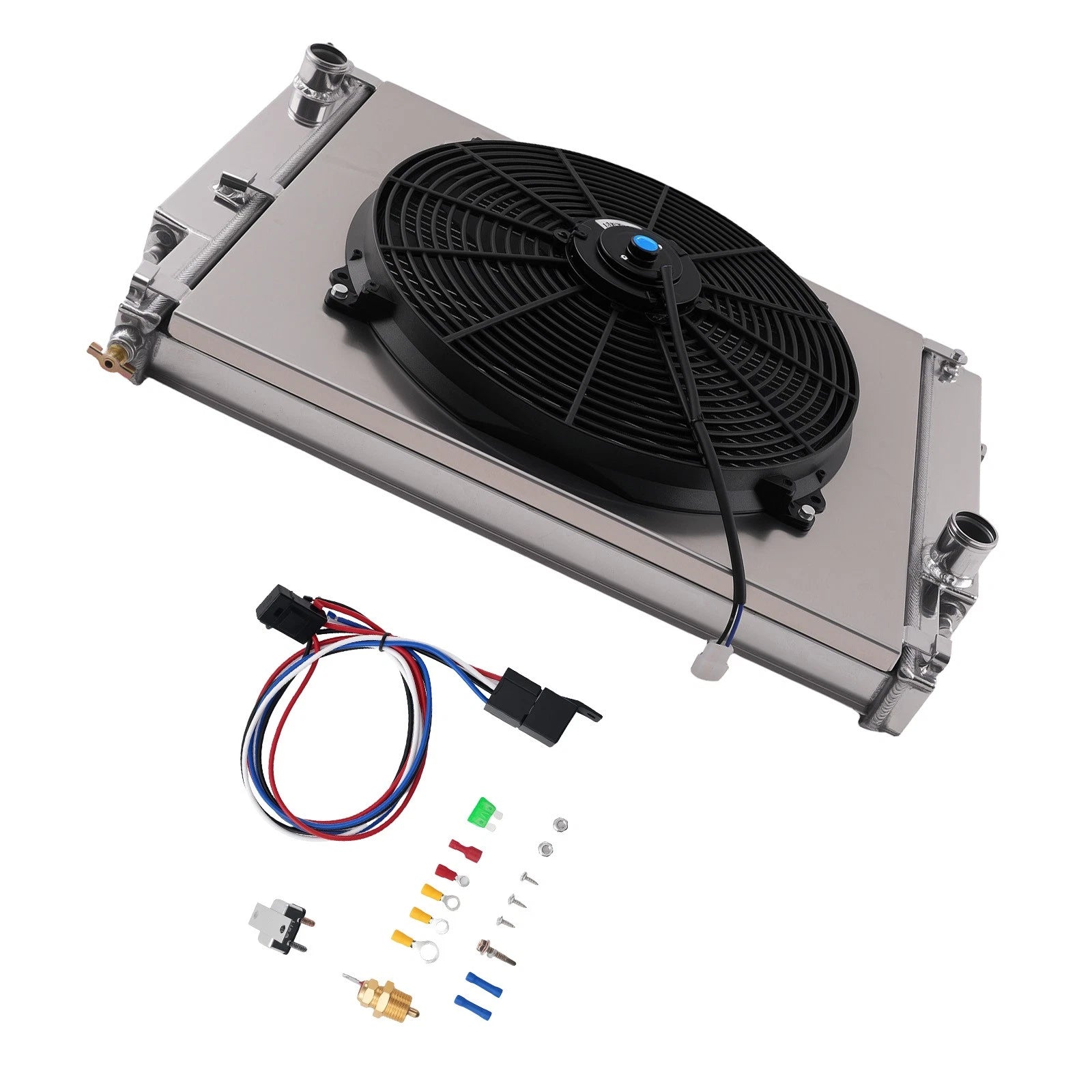 2 Row Radiator Fan Shroud Relay Kit for BMW E30 E36 325i 328i (1988–1999) DPI1841