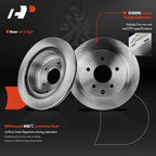 Set of 4 Disc Brake Rotors for Nissan Rogue (2008–2017)