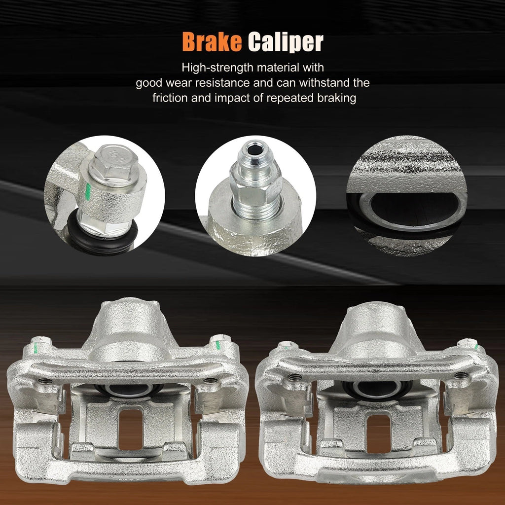Set of 2 Rear Brake Calipers w/ Bracket for Hyundai Tucson (2010–2015)