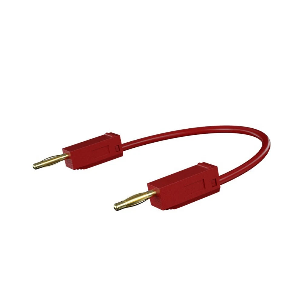2X Gold Plated 2mm Banana Connector Test Cable 10A 600V for Electrical Work