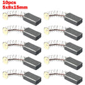 Set of 10 Carbon Brushes for Electric Motor Power Drill