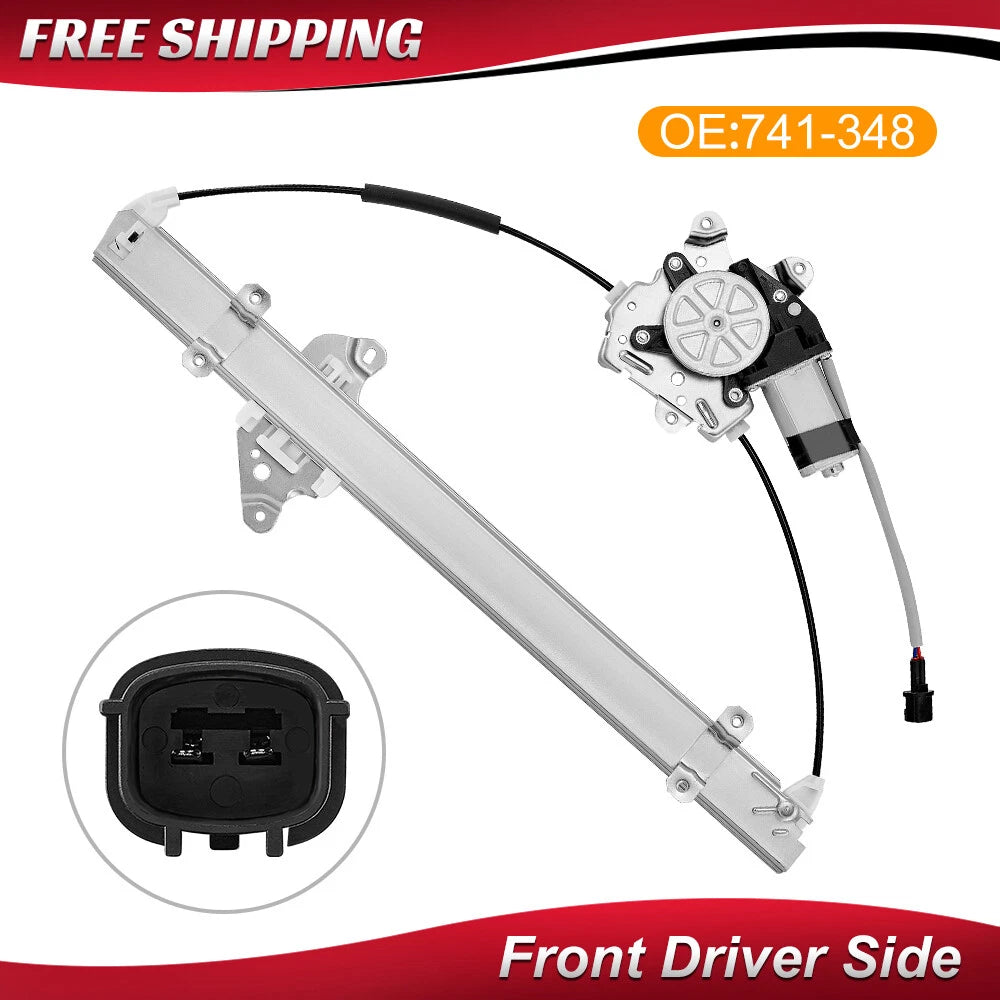 Front Driver Side Window Regulator w/ Motor for Nissan Frontier Xterra (2005–2015)