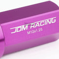 20 PCS Close End M12x1.25 50mm Tall Purple Aluminum Lug Nuts + Adapter