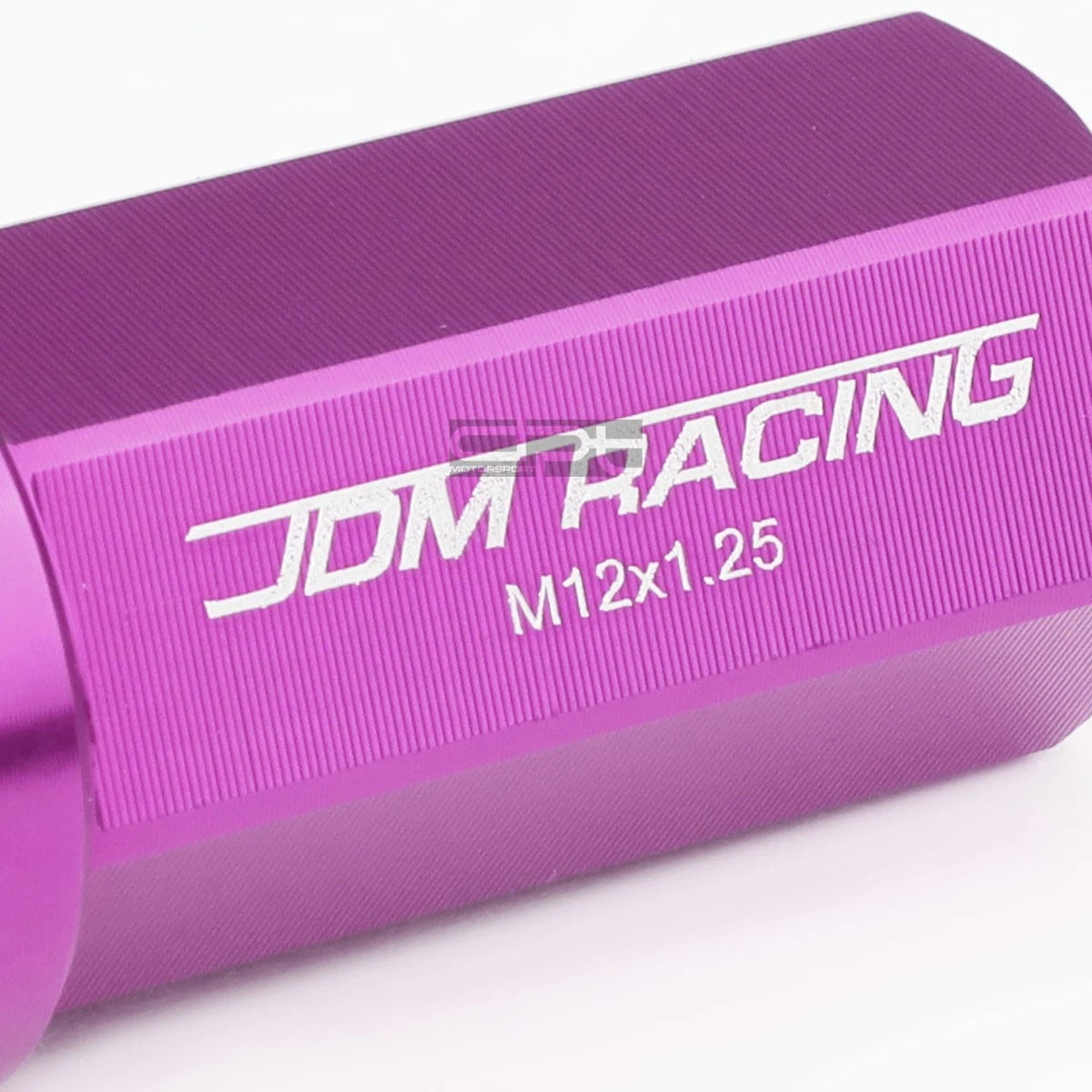 20 PCS Close End M12x1.25 50mm Tall Purple Aluminum Lug Nuts + Adapter