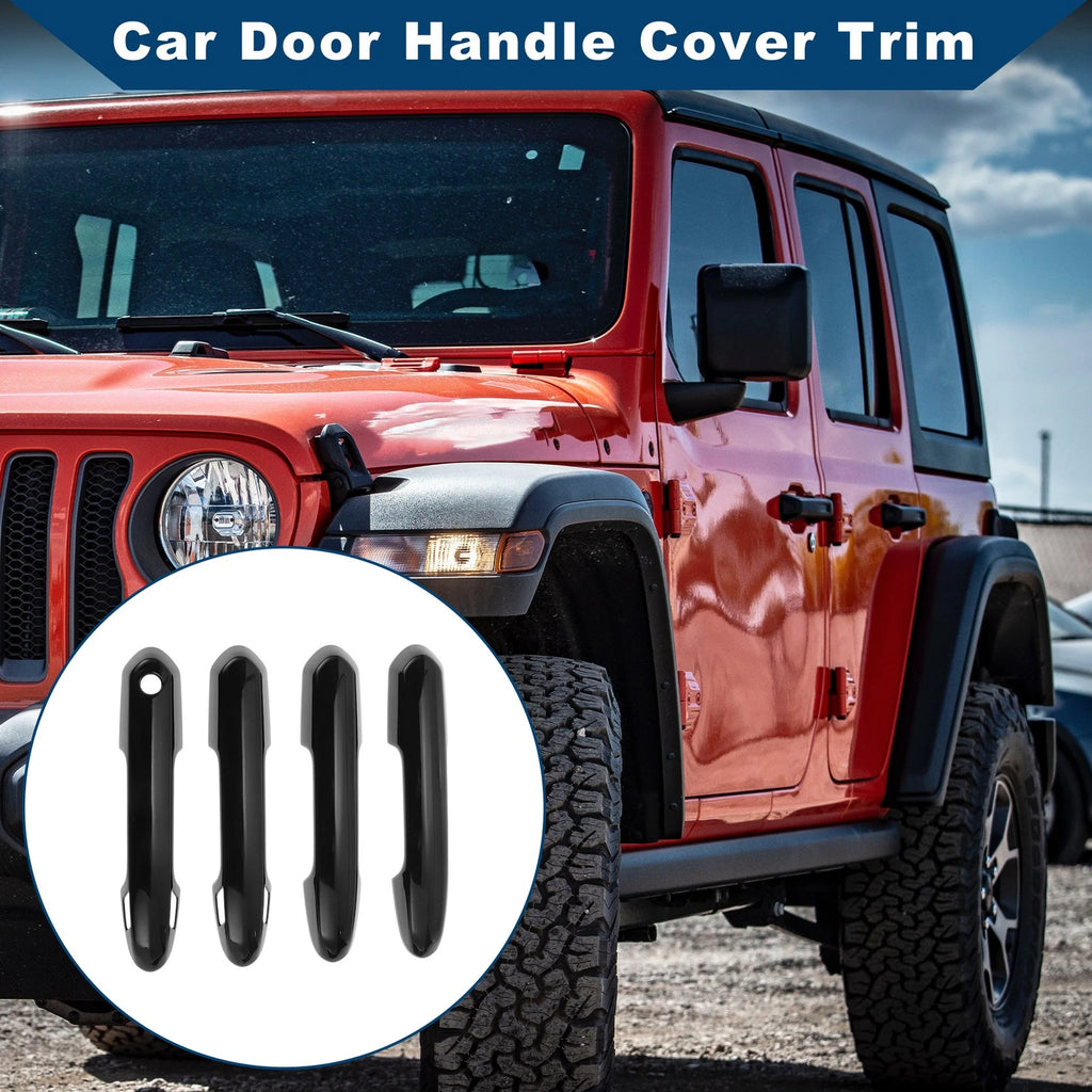 Car Door Handle Cover Trim for Toyota RAV4 (2019–2024) Black
