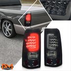 3D LED C-Bar Tail Light Brake Lamp Smoked for Chevy Silverado/GMC Sierra (1999–2003)