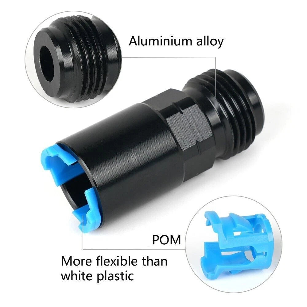 8AN Male to 3/8" Hose Quick Connect Fuel Rail Line Fitting Adapter