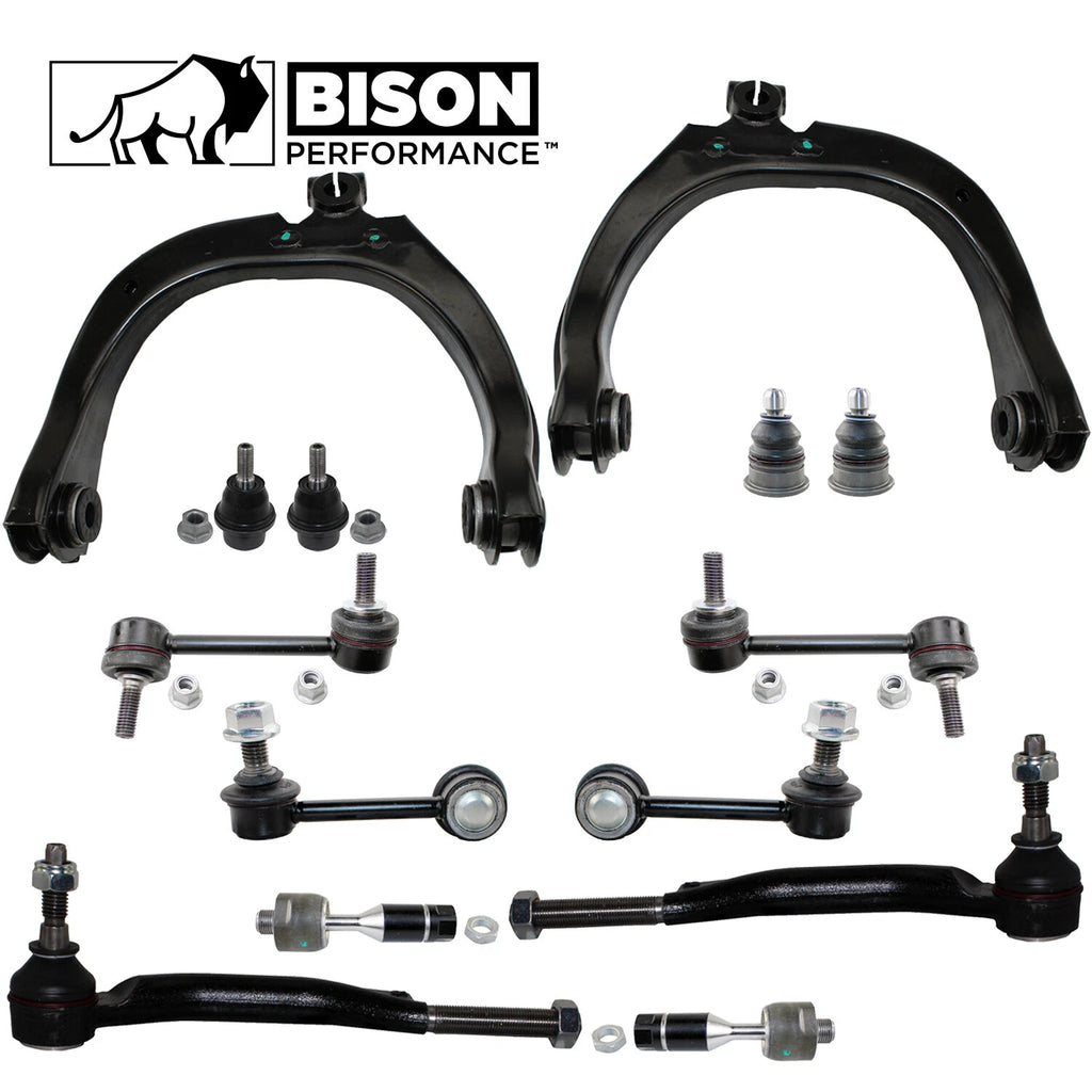 14pc Front Control Arms Sway Bars Tie Rods Kit for Chevy GMC